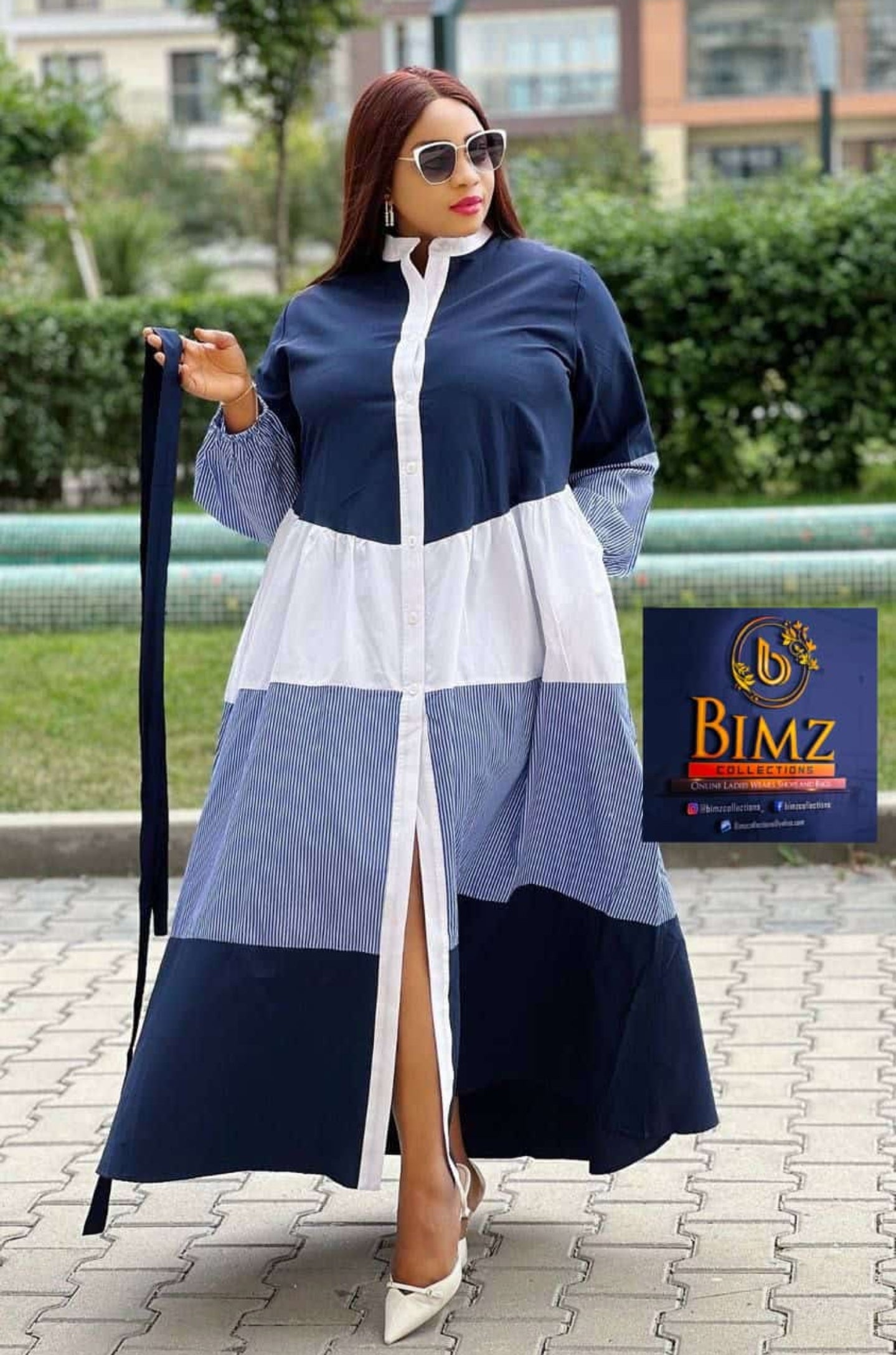 Women Fashion Casual Vintage A Line Dress