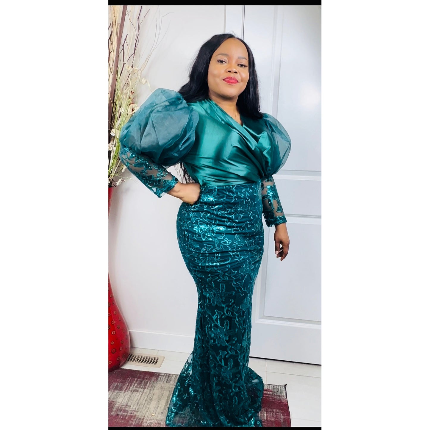 Tammy Lace Puff Sleeve Dress