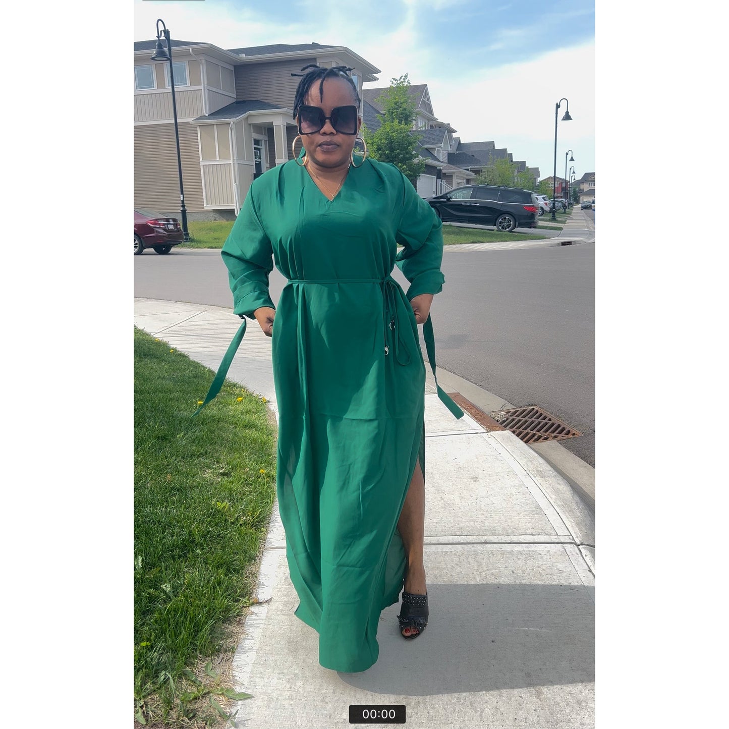 Amanda Free Side Slit Dress