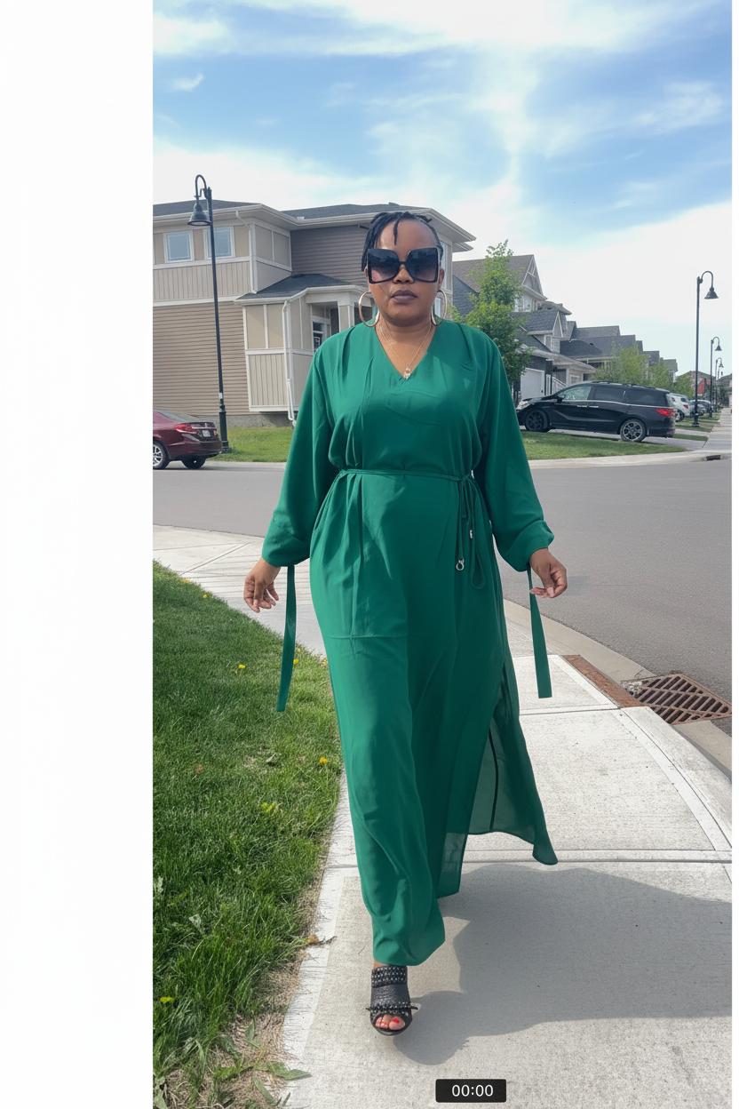 Amanda Free Side Slit Dress