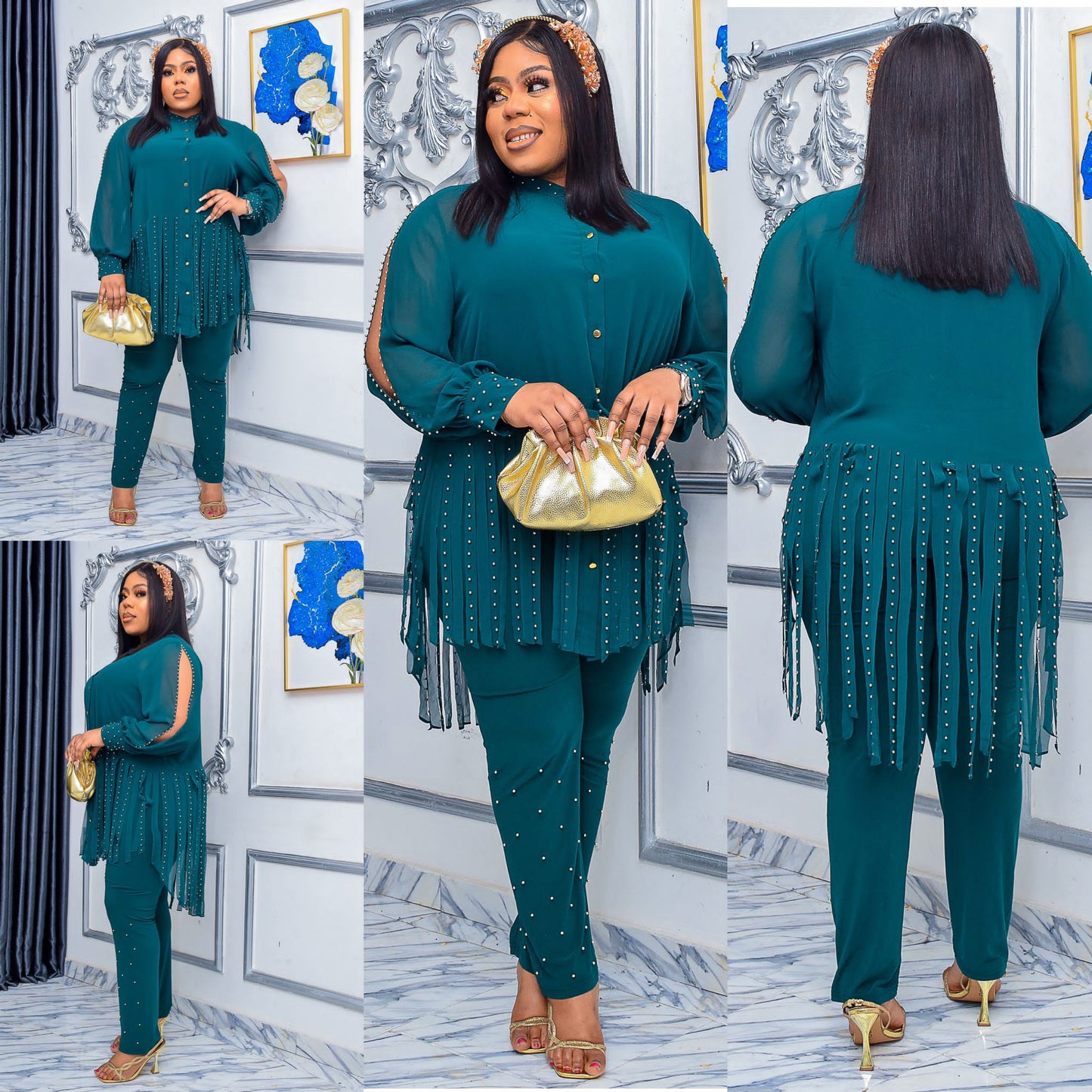 Tracy Fringe Trim Set