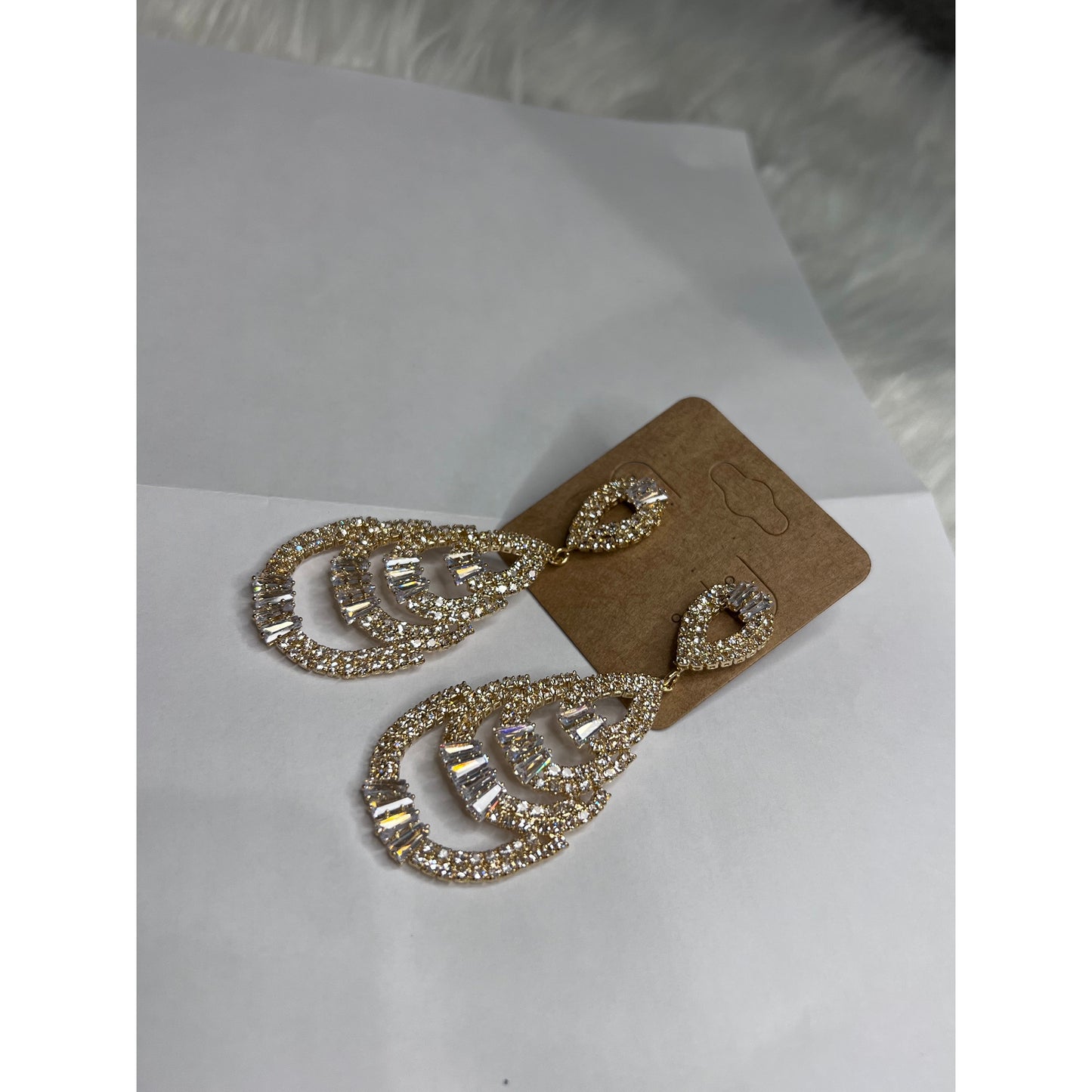 Rhinestones Drop Earrings