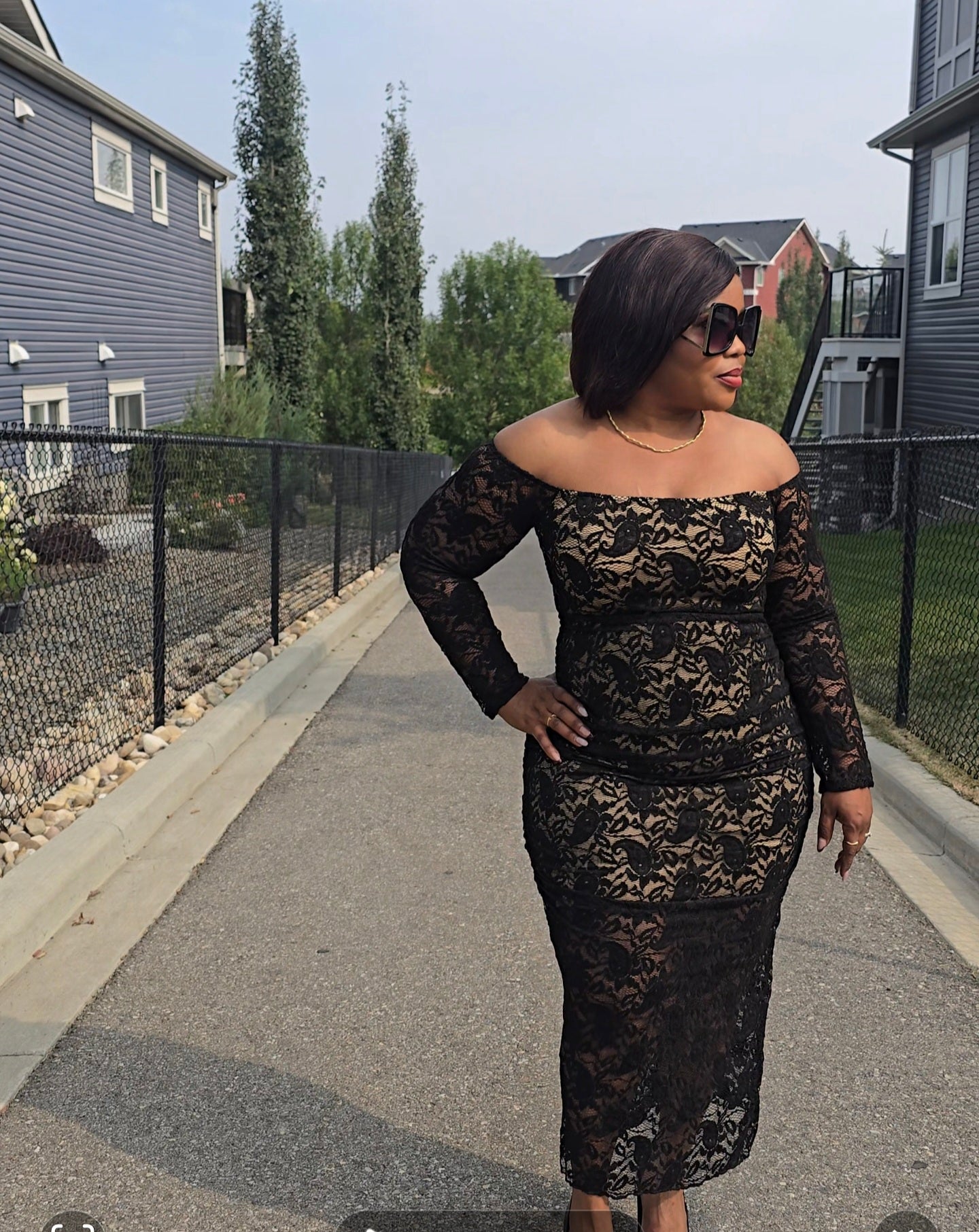 Laura Lacey Off Shoulder Dress