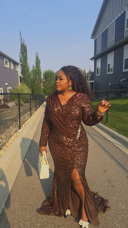 Zoey Sequin Maxi Dress