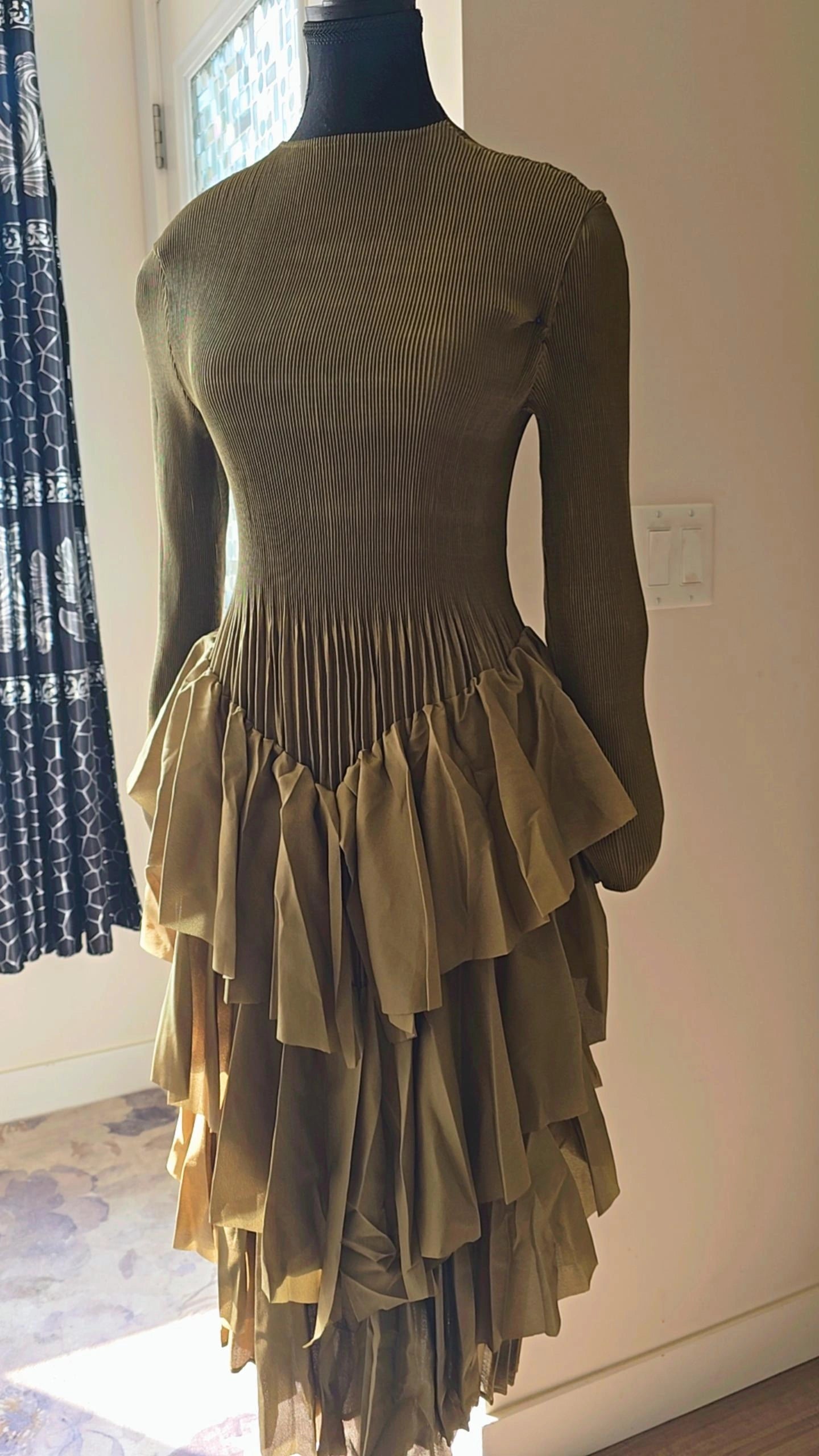 Devine Ruffle Midi Dress