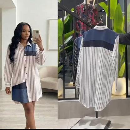 Mini Shirt Dress Longsleeve