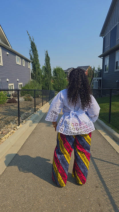 Omolewa Lace and Ankara Set