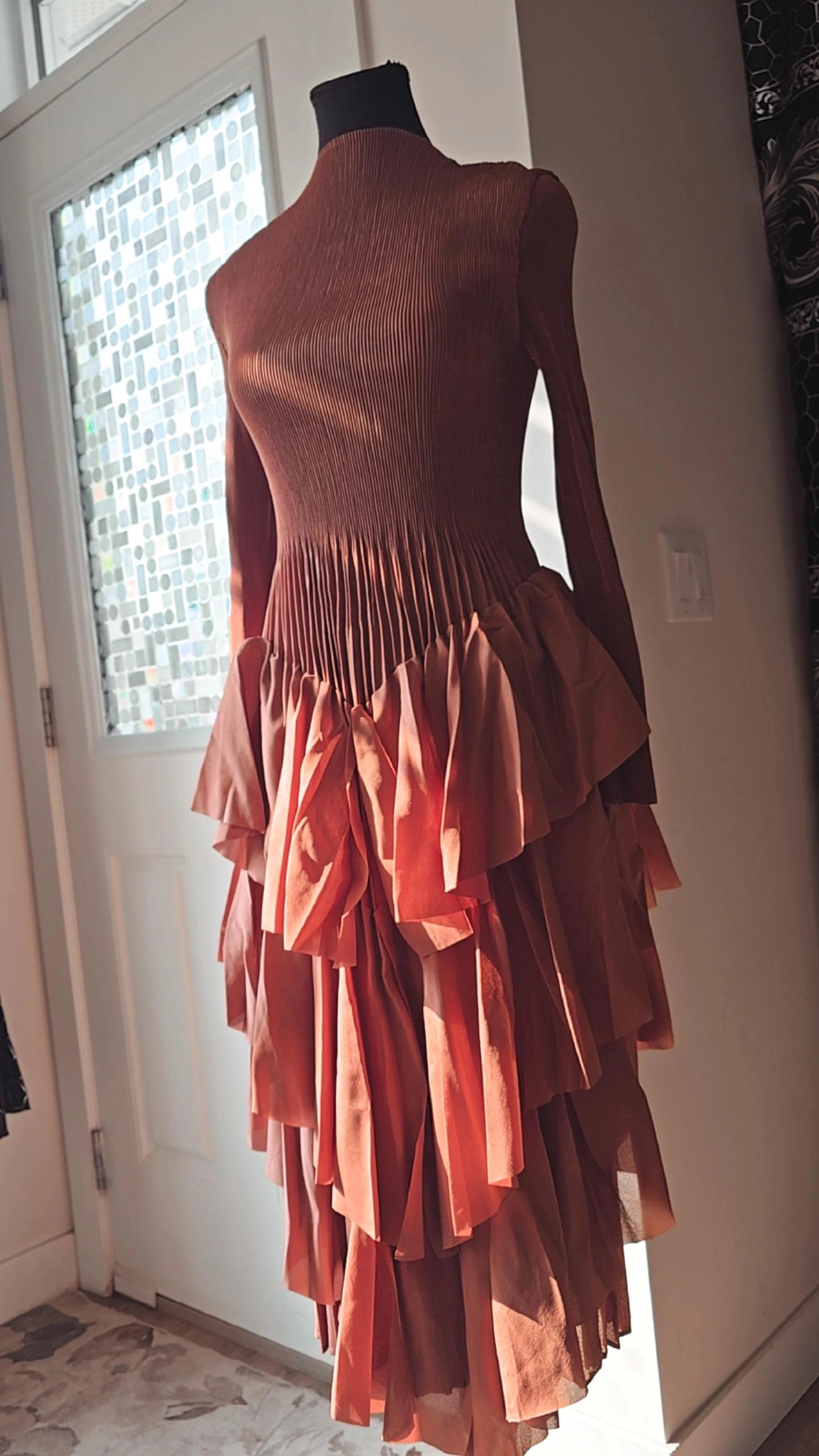 Devine Ruffle Midi Dress