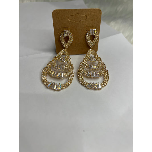 Rhinestones Drop Earrings